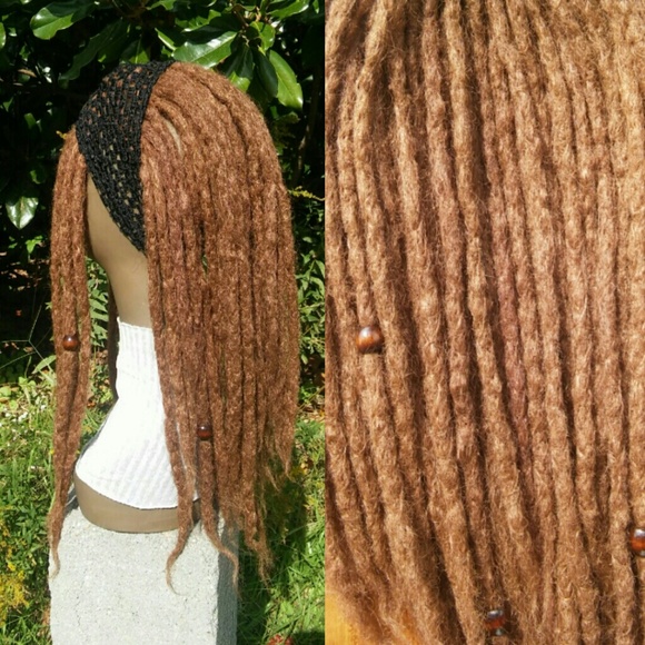 Handmade Crocheted Brown reusable dreadlocks - Picture 6 of 6
